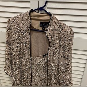 Alex Evenings Women's 2 piece jacket with tank